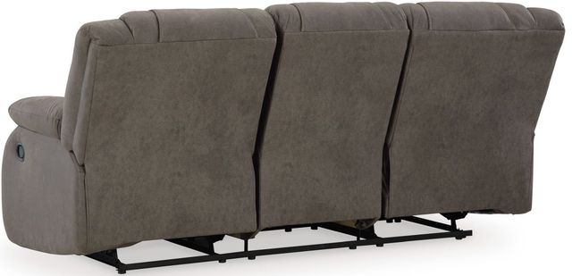 Signature Design by Ashley® First Base Gunmetal Reclining Sofa -3