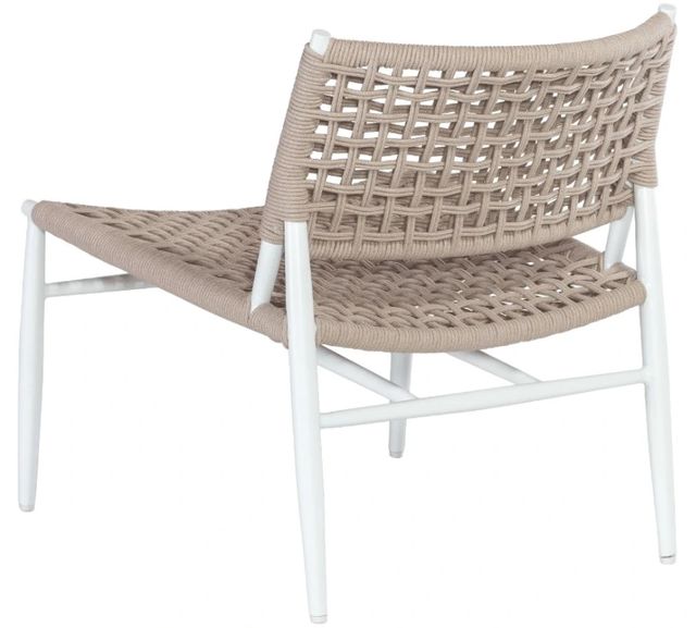 Sunset West Bahia Frost/Sand Metal/Ntural Fibers 29" Outdoor Accent Chair-2