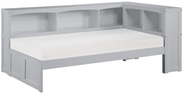 Homelegance® Orion Gray Twin Bookcase Youth Corner Bed-0