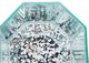A & B Home Aqua Blue Frosted Mercury Glass Octagonal Candle Holder-5