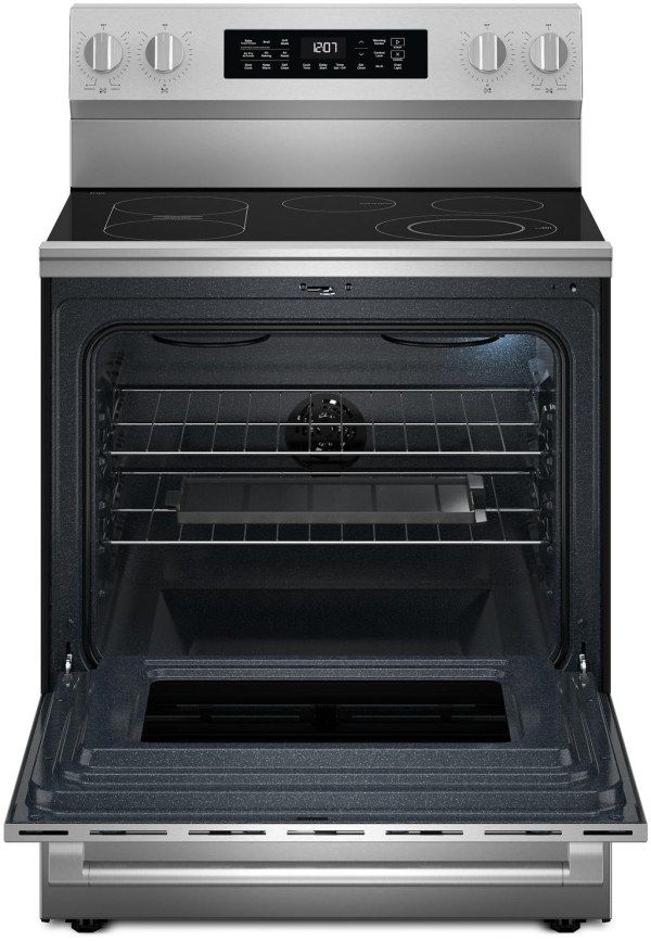 Maytag® 30" FingerPrint Resistant Stainless Steel Freestanding Electric Range with Grill Mode and No Preheat Air Fry-1