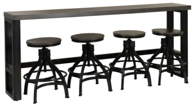 Powell® Haywood 5-Piece Black/Gray Sofa Bar Set-0
