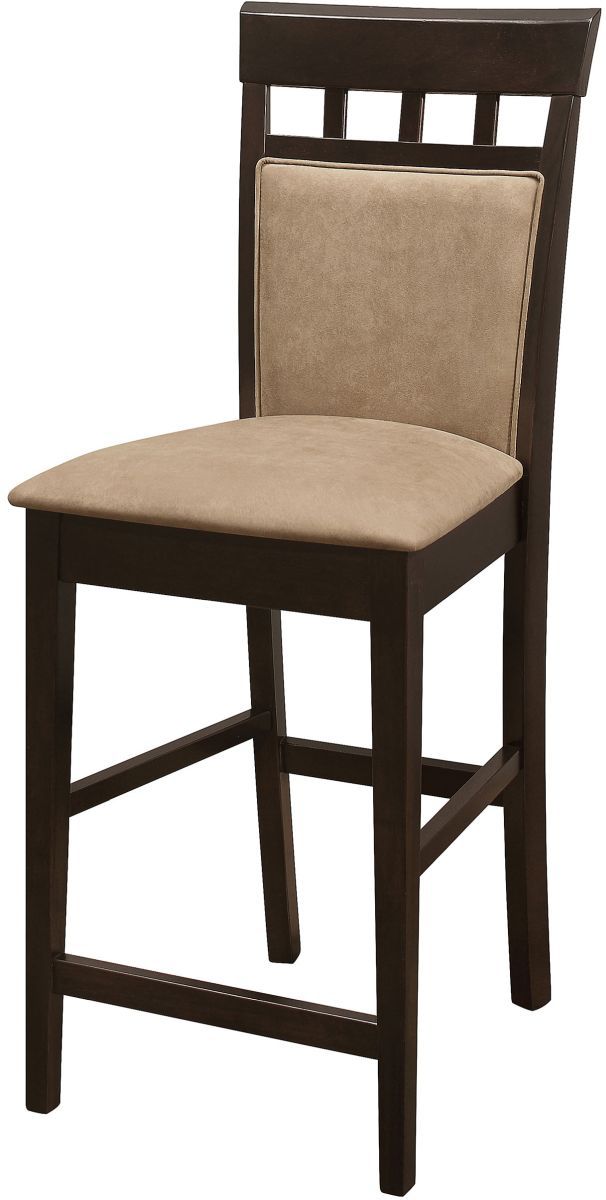 Coaster® Gabriel 2-Piece Cappuccino/Tan Bar Stools-3