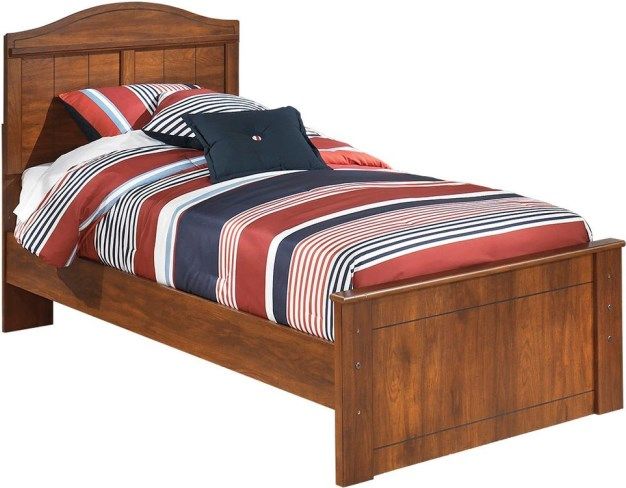 Signature Design by Ashley® Barchan 5-Piece Medium Brown Twin Youth Panel Bed Set-1