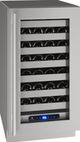 U-Line® 5-Class 18" 3.7 Cubic Feet Stainless Steel Wine Storage-0