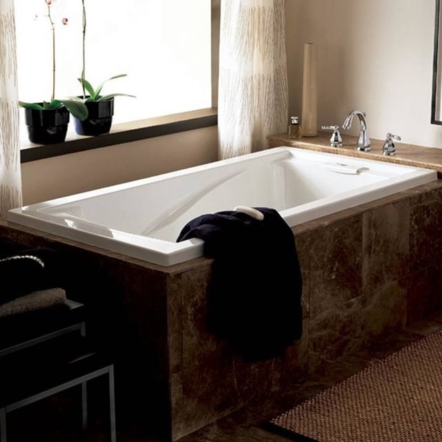 American Standard Evolution® White Drop In or Undermoun Deep Soak Bathtub-3
