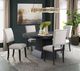 Elements International Maddox 5-Piece Dark Oak/Taupe Oval Dining Set-1