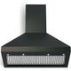 Verona® Designer Series 36" Matte Black Wall Mounted Chimney Range Hood-1
