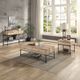 ACME Furniture Brantley II Oak Sofa Table with Sandy Black Base-4