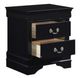 Homelegance® Mayville Black Nightstand-3