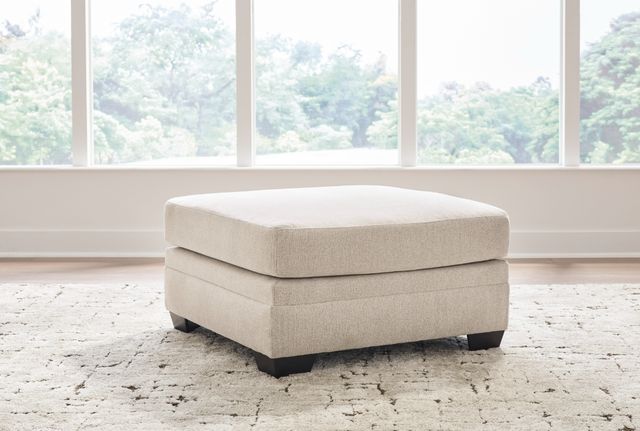 Benchcraft® Mandi Point Marble Oversized Accent Ottoman-1