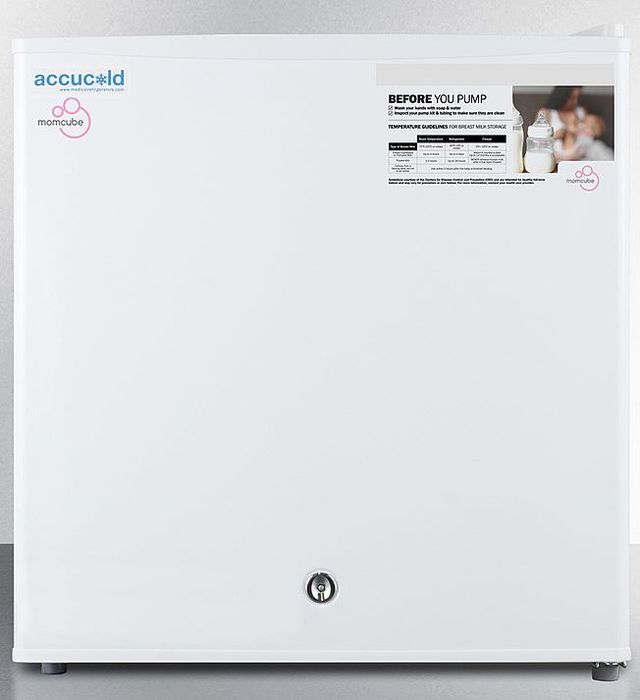Accucold® MOMCUBE™ 19" 1.4 Cu. Ft. White Countertop Breast Milk Freezer-0