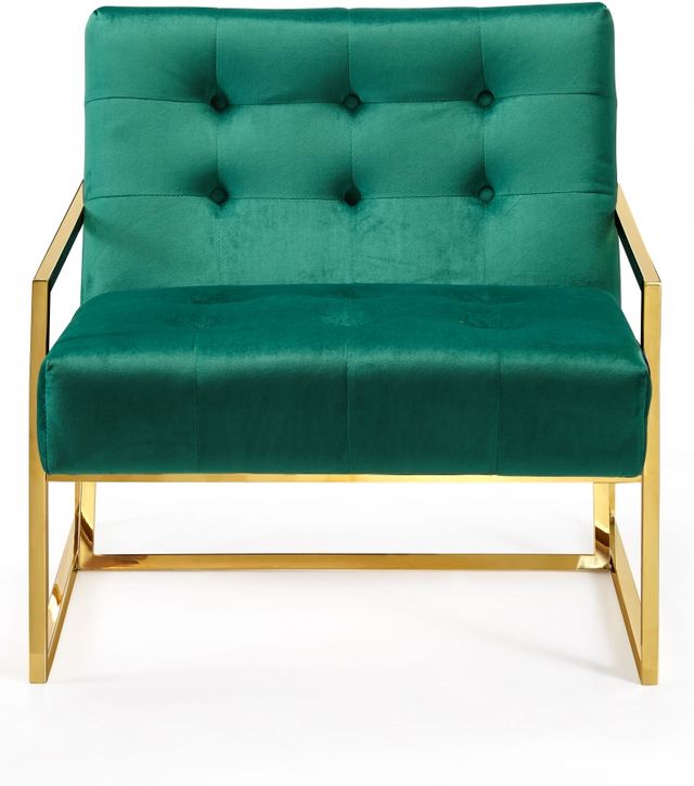 Meridian Furniture Pierre Green Velvet Chair-2