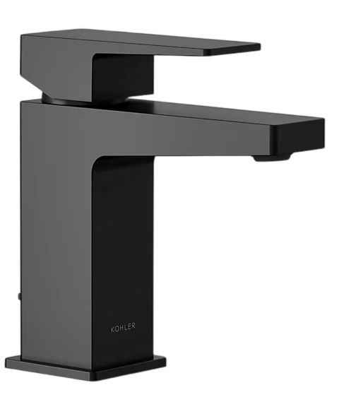 KOHLER® Honesty® Matte Black Single-Handle Bathroom Sink Faucet-0