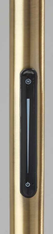 Adesso® Bolton Brown LED Arc Floor Lamp-2