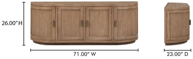 Moe's Home Collection Nicola Natural Media Cabinet-2