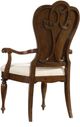 Hooker® Furniture Leesburg Alabaster/Mahogany Dining Arm Chair-2