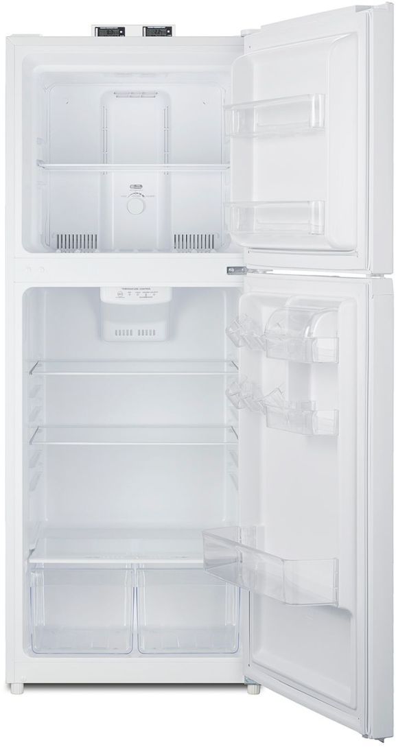 Summit® 24" 10.1 Cu. Ft. White Counter Depth Top Freezer Refrigerator-3