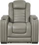 Signature Design by Ashley® Backtrack Gray Power Recliner-1
