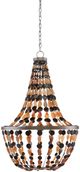 Currey & Company Osterley Black/Natural Chandelier-3