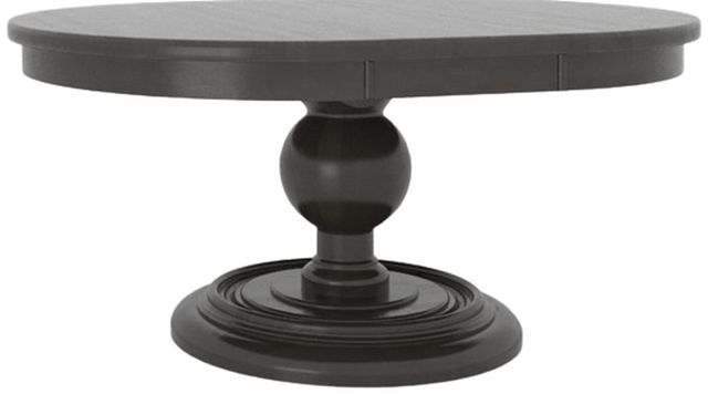 Canadel Customizable Farmhouse Chic Davey's Gray Round Table -0