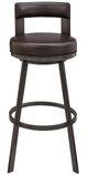 Armen Living Flynn Chocolate/Java 30'' Bar Stool-0