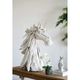 A & B Home White Horse -3
