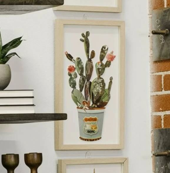 YHD Cactus Collage I Wall Art-1