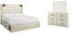 Signature Design by Ashley® Cambeck 2-Piece Whitewash King Panel Bed Set-0