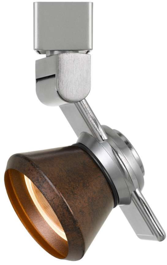 Cal® Lighting & Accessories Bronze/Brushed Steel Track Light-1