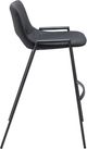 Zuo Modern Desi Black Barstool Chair-1