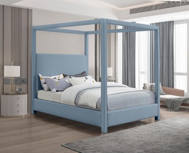 Meridian Furniture Emerson Light Blue King Bed-2