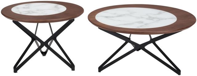 Zuo® Modern Anderson 2-Piece Multicolor Coffee Table with Metal Base Set-2