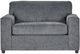 New Classic® Home Furnishings Kylo Ash Gray Cuddle Chair-3