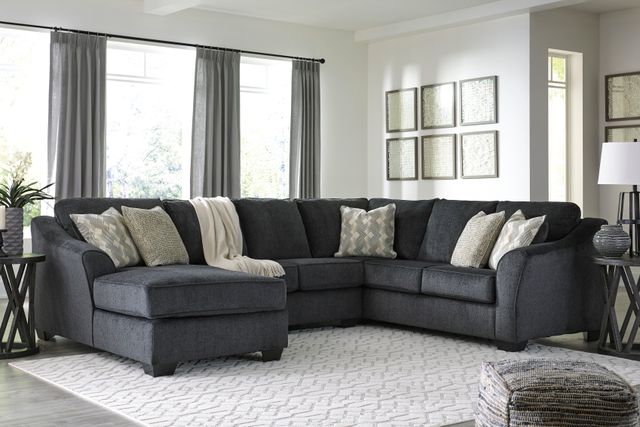 Signature Design by Ashley® Eltmann 3-Piece Slate Left-Arm Facing Sectional and Chaise-4