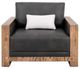 International Furniture Direct Ancora Brown/Stained Brown Accent Chair-2