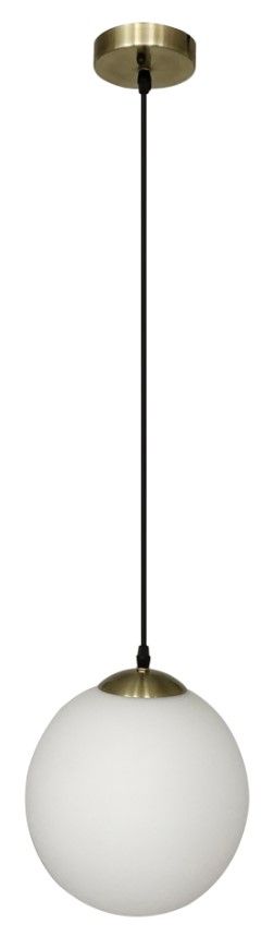 Moe's Home Collection Sol Antique Brass/White Pendant Light-0