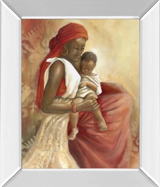 Classy Art Beauty of Love I by Carol Robinson Mirror Framed Wall Art-0