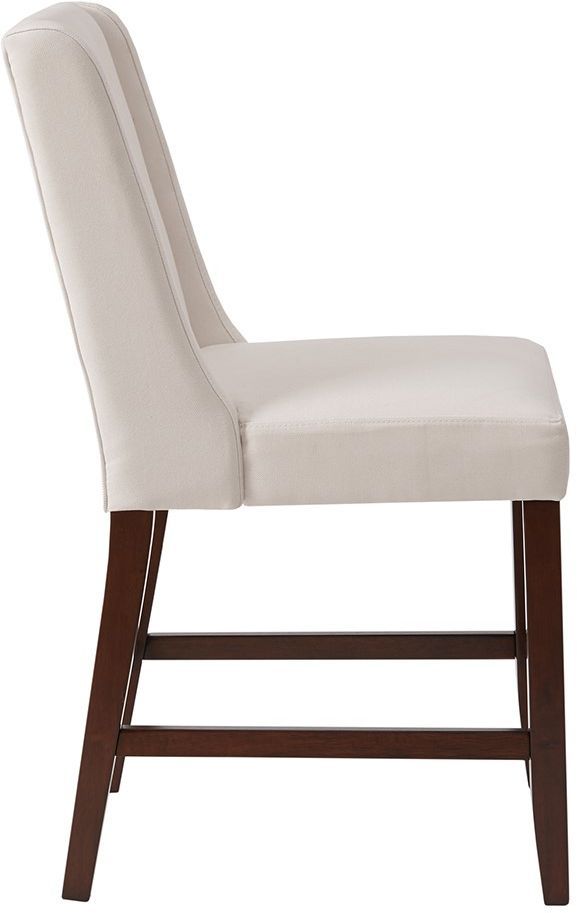 Olliix by Madison Park Cream Brody Wing Counter Stool-2