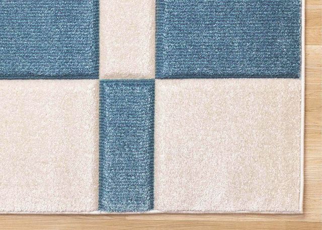 Kalora Interiors Folio Blue/White 5'x8' Area Rug-4