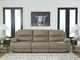 Signature Design by Ashley® Brannigan 3-Piece Pebble Modular Power Reclining Sectional-1