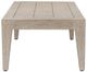 Uttermost® Kirkham Cerused Wheat Wood Indoor-Outdoor Coffee Table-5