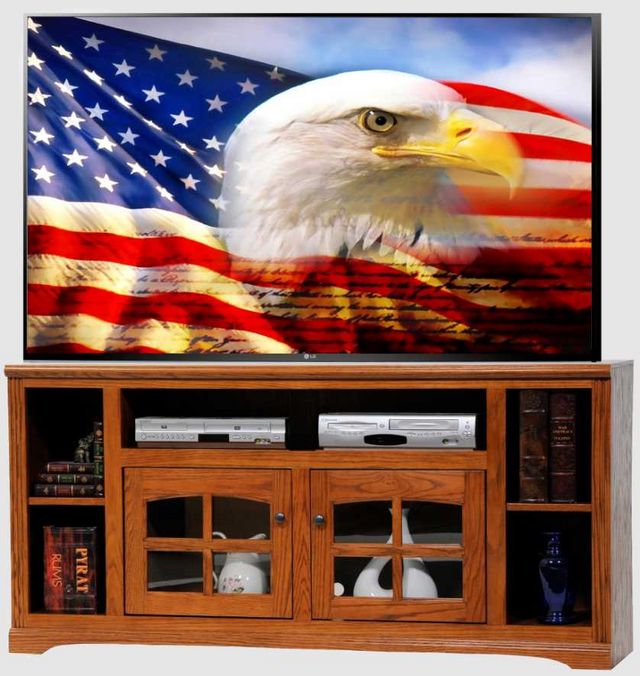 American Heartland Manufacturing Oak 66" TV Stand-1