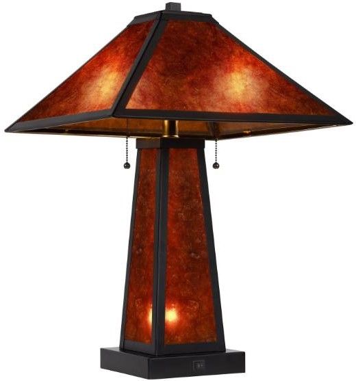 Cal® Lighting & Accessories Mica Desk Lamp-1
