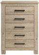 Coaster® Oakglen Weathered Oak Chest of Drawers-1