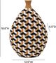 TOV Furniture Jahia Black/Natural/White Cubism Decorative Vase-2