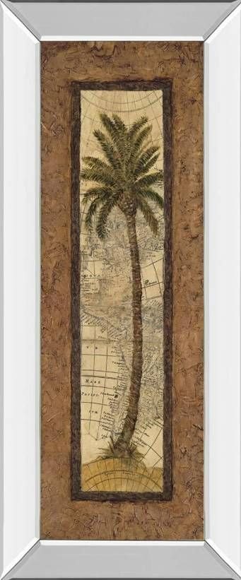 Classy Art Global View I by Charlene Olson Mirror Framed Wall Art-0