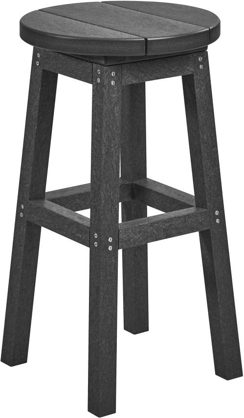 C R Plastics Generation Line Slate Grey Counter Stool-0