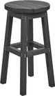 C R Plastics Generation Line Slate Grey Counter Stool-0