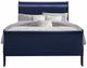 Global Furniture USA Charlie Blue Full Sleigh Bed with LED-1